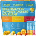 Keto Vitals Powder Packets Original Electrolytes Kits Kéto Friendly Electrolyte Packs hydratant Le sucre Sans Electrolytes Le mélange de boisson énergétique de Zero Calorie Zero Carb (Original Assortiment, 30 Compte)