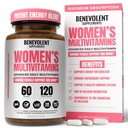 Multivitamine pour les femmes - Supplément pour l'énergie, l'immunité et le soutien des femmes - Vitamines quotidiennes pour les femmes avec biotine, calcium, magnésium - Non-OGM, femmes végétariennes Multivitamine - 120 capsules