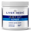 Leaky Gut Repair Gut Health Support Poudre Glutamine Slippery Elm pour IBS Heartburn Relief Bloating to Soothe Stomach for Women & Men Capsules (Unflavoured) 180g
