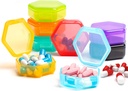 [8 Pack] Kleine Pille Organizer, Reise Pille Box Portable BPA Kostenlose Mini Pille Case für Tasche, Pillen Medikamente & Vitamine Halter (Vivid Farben)