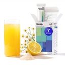 Poudre d'aide au sommeil - boisson calmante pour un sommeil profond avec safran liposomique, Magnésium et PharmaGABA supplément naturel sans mélatonine pour réduire le stress et améliorer la qualité du sommeil Camomile Lemonade 7 bâtons