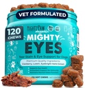 Mighty Paw Waggables Eyes (Made in USA) | Tear Stain Chews für Hunde. Vision und Tear Stain Support Supplements für Hunde. Lutein Supplement. Schmiert Augen, Immununterstützung (120 Ct)