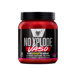 BSN N.O.-XPLODE Vaso poudre de pré-entraînement avec 8g de L-Citrulline et 3,2g de bêta-alanine et d'énergie, saveur: pastèque Smash, 24 portions