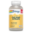 Solaray Calcium Magnésium Citrate 1000mg 1:1 Rapport, Supplément de force osseuse, Muscle, Nerve et Bone Health Support, Chélaté pour Haute Absorption, Garantie de 60 jours, 45 portions, 270 VegCaps