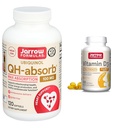 Formules de Jarrow QH-Absorb 100 mg Max Absorption - CoQ10 Ubiquinol et vitamine D3 62,5 mcg (2 500 UI) - 100 portions (sofgels)
