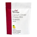 Avantage bariatrique Citrate de calcium Bites à croquer 500 mg - Absorbable et digestible - Vitamine D3 - Supplément de calcium facilement à croquer - Saveur de citron - 90 Compte
