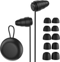 Ohrstecker für Schlafgeräusch-Abbruch, Wiederverwendbarer Gehörschutz Ohrstöpsel für 25 und 32db Lärmreduzierung,6 Paar Eartips in S/M/L mit schwarzem Aufbewahrungsgehäuse für Fokus,Study,Work,Concert