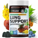 BIO KRAUTER Lung Detox Gummies - 60 Vegan Chews - Lung Cleanse Supplement w/Vitamin C & Mullein Leaf Blend - Respiratorische Unterstützung