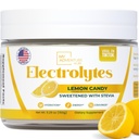 Sucre Zéro - Poudre d'électrolytes au citron - Hydratation rafraîchissante - Énergie sans caféine avec tous les ingrédients naturels - Vegan, Keto & Paleo - Mélange de poudre d'électrolytes sans sucre - 37 portions