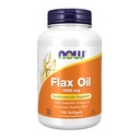 MAINTENANT Aliments suppléments, huile de lin 1 000 mg avec huile de lin biologique, soutien cardiovasculaire*, 100 softgels