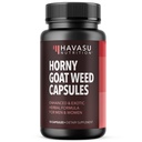 Capsules de mauvaises herbes unisexes Horny Goat pour hommes et femmes - Extra Strength Performance & Energy Support avec Tongkat Ali, Muira Puama et Saw Palmetto - 10 Comte - Supplément à base de plantes pour augmenter l'endurance