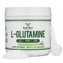 L Poudre de glutamine 1,1 lb (100 portions de 5 grammes chacune - Poudre de L-Glutamine testée par une tierce partie) Non aromatisée, kéto, amie des végétaliens (avec scoop) pour l'endurance d'exercice et la santé des Gut par le double bois