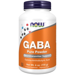 MAINTENANT Compléments alimentaires, GABA (acide gamma-aminobutyrique) Poudre, soutien des neurotransmetteurs*, 6-Ounce