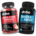 DR. BO ACV Gummies & Water Away Pills - 1000MG Gummmies de vinaigre de cidre de pomme et diurétiques de rétention d'eau pour la digestion, la santé des gourdes, l'estomac et le gonflement des jambes