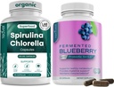 Teaveli Spirulina Chlorella et Blueberry Capsules