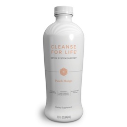 Isagenix Cleanse for Life - Detox System Support with Vitamins & Minerals - Support Healthy Metabolism with Antioxidant Supplement - Gluten & Soy Free Cleanse Drink - Peach Mango, 32 Oz