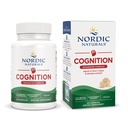 Nordic Naturals Cognition Mushroom Complex, Unflavored - 60 Kapseln - Brain, Memory & Mood Support - Blend of Lion's Mane Mushroom & Bacopa Extract - Non-GMO - Certified Vegan - 30 Portionen