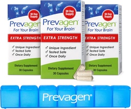 Prevagen Extra Strength - 90 Capsules (3 Month Supply) | Formulated for Your Brain | 20mg of Apoaequorin Plus Vitamin D3 with 7-Day Pill Minder