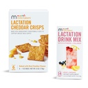 Munchkin® Laitmakers® Supplément de boisson d'allaitement avec B Vitamine et chardon de lait, 14 Crises de cheddar et d'allaitement pour les mères allaitantes avec de l'avoine et du lin, 6 Comte