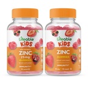 Lebendige Zink 25mg Kinder + Zink Kinder, Gummis Bundle - Große Verkostung, Vitamin-Ergänzung, Glutenfrei, GMO frei, Kaugummi