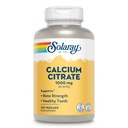 Solaray Citrate de calcium 1000mg - supplément calcium chélaté - soutient la force osseuse et les dents saines - facile à digérer - garantie de 60 jours, végétalien - 30 portions, 120 VegCaps