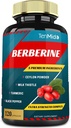 Berberine Extrakt Kapseln, 4 Monate Versorgung & Ceylon, Milchdistel, Kurkuma, Schwarz Pfeffer | Immunfunktion Unterstützt, Gewichtsmanagement Ergänzungen