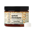 Santa Cruz Paleo Poudre d'électrolyte, Saveur d'abricot, boisson sans sucre avec sel rose himalayen, sel de mer, glycine de magnésium, chlorure de potassium, sucré avec Stevia, 30 portions
