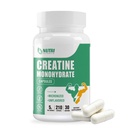 Capsules monohydratées de créatine, pilules pures de créatine micronisées pour un entraînement amélioré et une croissance musculaire, absorption facile, non-OGM, non aromatisées - 210 capsules