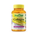 Greenfield Nutritions - Peptides de collagène halal 1500 mg de type I & III, avec la vitamine C 300 mg pour une meilleure absorption, formule anti-âge halal pour les ongles et articulations de peau de cheveux, vitamines halales 90 Capsules