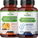 Zazzee Artemisinin Kapseln und zusätzliche Stärke 8-in-1 Immununterstützung Kapseln