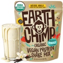EarthChimp poudre de protéines végétales organiques - avec probiotiques - Non OGM, sans produits laitiers, sans lactosérum, à base végétale poudre de protéines pour les femmes et les hommes, sans gluten - 26 portions 32 Oz (Vanilla)