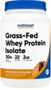 Nutricost Protéines de lactosérum à l'herbe (Beurre d'arachide chocolaté) 2LBS - Non-OGM, sans gluten, arômes naturels