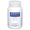 Encapsulations pures Acide alpha lipoïque 200 mg - 200 mg ALA - Soutien du foie et des antioxydants* - pour la santé et le métabolisme des glucides - Supplément végétalien et non OGM - 120 capsules