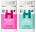 Habit in Sync Bundle - Women's Multi (60 Capsules) + PMS Support Supplement (60 Capsules), Supports General Health & Wellness, Promotes a Healthy Mood, Non GMO