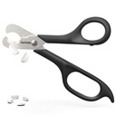 AUVON Scissors-Shaped Pille Cutter, Sharp Blade Pille Splitter für leicht dividieren die meisten 5-15mm Vitamine, Tabletten und Medikamente in der Hälfte