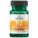 Swanson Vitamine naturelle K2 (Ménaquinone-7 de Natto) 50 mcg 30 gels (1 paquet)