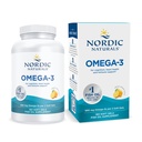 Nordic Naturals Omega-3, Saveur de citron - 180 gels mous - 690 mg Omega-3 - Huile de poisson - EPA & DHA - Soutien immunitaire, santé cérébrale et cardiaque, bien-être optimal - Non-OGM - 90 portions