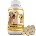 Amazing Omega 3 pour les chiens - Omega 3 Huile de poisson pour les chiens Supplément pour le soulagement de la peau démangeaison pour la peau sèche et les taches chaudes et manteau de Shedding avec l'EPA et les acides gras DHA - 120 Bacon Flavor Chews