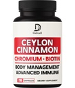 13in1 Ceylon Cinnamon Kapseln - 200 Kapseln mit Chromium Picolinate, Biotin, Grape Seed, Elderberry & More
