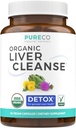 Bio Leberreiniger Detox & Repair (Vegan, Non-GMO) Milchdistelextrakt (80% Silymarin), Dandelion Root, Artichoke Leaf, Yellow Dock - Lebergesundheitsunterstützungsergänzung - 60 Kapseln (keine Pillen)
