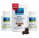 Equilife Dr. Cabral Detox, programme de 7 jours avec protéines végétales, vitamines, acides aminés et minéraux pour soutenir l'équilibre corporel complet, poudre de remplacement de repas, végétalien, sans gluten, chocolat, 14 portions