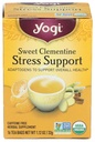 Yogi Tea Organic Sweet Clementine Stress Support Supplément, 16 Comte