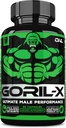 GORIL-X Testosterone Booster for Men - Workout Testosterone Supplement - Increase Size, Strength & Energy - 1000mg Male Enhancing Horny Goat Weed - Maca Root, Tongkat Ali & Tribulus Terrestris 60 Caps