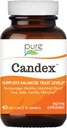 Supplément de candex d'essence pure - Supplément de croissance des levures avec enzymes digestives, aide probiotique à l'infection des levures pour les hommes et les femmes - 40 capsules