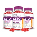 Laboratoires Justifiés (3 Pack rapide Kéto ACV Gummies Extreme 2000MG rapide Kéto Gummies vinaigre de cidre de pomme formulé avec du jus de pomme de grenade poudre B12 Vegan Non OGM 180 Gummys