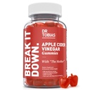 Dr. Tobias Apple Cider Essiggummis mit der Mutter, 500mg ACV pro Servieren, Plus Folate, B6, B12 & Iodine, unterstützt Verdauungsgesundheit, Gut Cleanse & Detox, Vegan, 60 Gummies