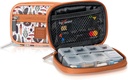 Trousse facile Case Pill - Organisateur de médecine hebdomadaire avec boîte de vitamines et suppléments amovibles de sept jours (bois brun clair)