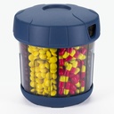 Mossime Supplement Organizer mit extra großen 7 Komponenten, TPU Soft Lid Easy Open Pill Dispenser, Ein Monat Reise Medication Organizer Speicher Vitamin Halter, Medizin Container Pill Bottle