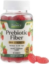Gommies de fibre pour adultes, supplément quotidien de fibre de gommy de 4g, soutien de la santé digestive Gommy prébiotique - Mâches de fibre soluble à base végétale, prébiotiques soutient la régularité et la digestion non-OGM - 60 Gommies