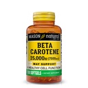 MASON NATURAL Vitamin A Beta Carotene 25.000 IU - Unterstützt gesunde Vision, Zellfunktion und Immunfunktion, 100 Softgels